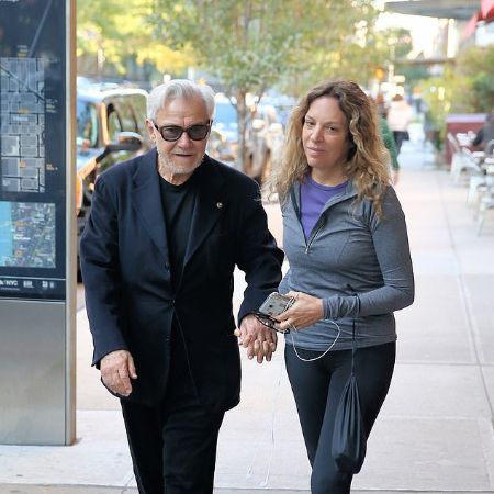Harvey with his wife during a stroll