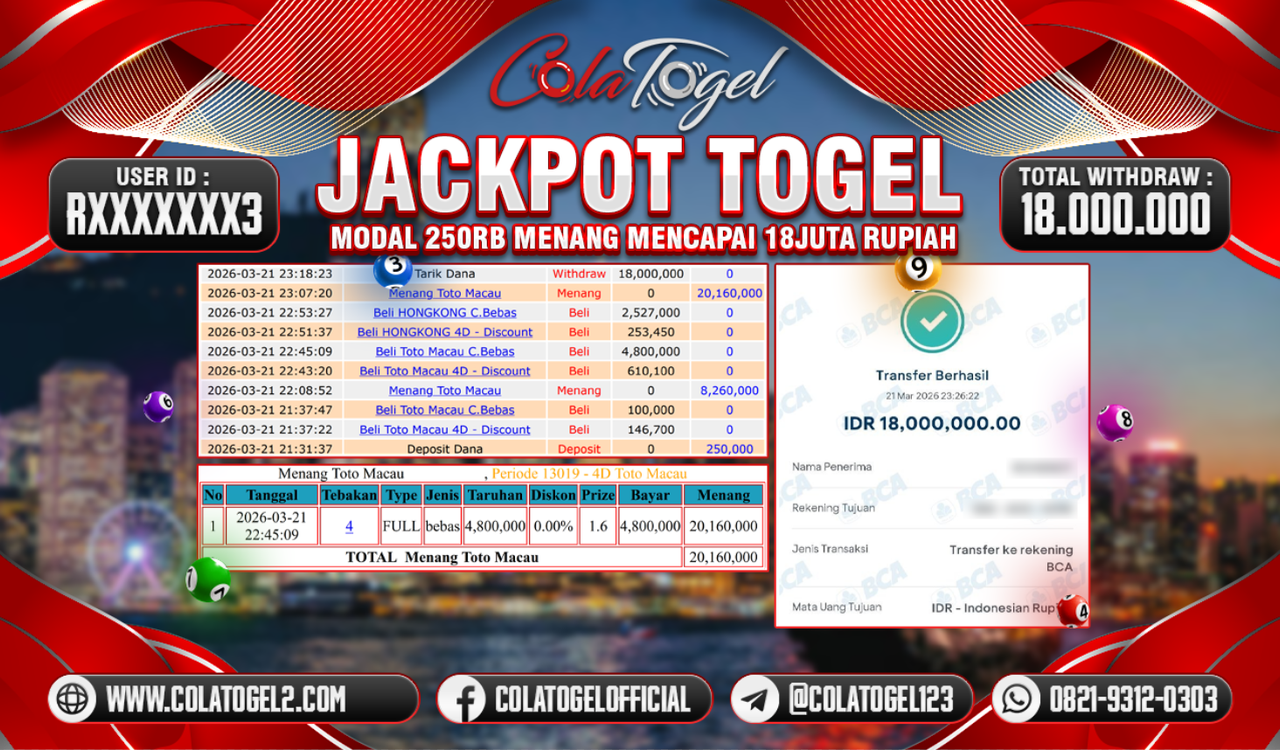 JACKPOT TOTO MACAU!!