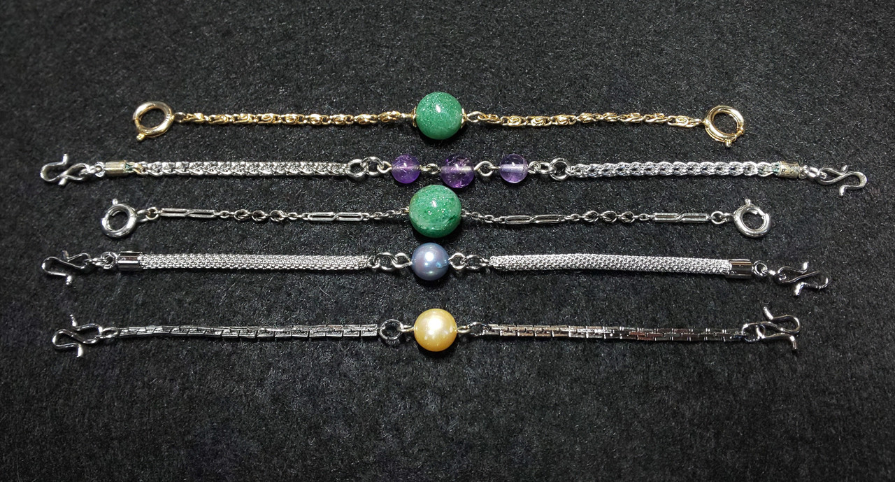 Vintage Japanese Kimono Accessories Haori Himo 羽織紐 5 Items Jade Pearl Etc Ebay