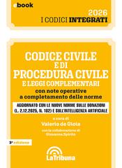 Valerio De Gioia, Giovanna Spirito – Codice civile e di procedura civile e leggi complementari (2026)