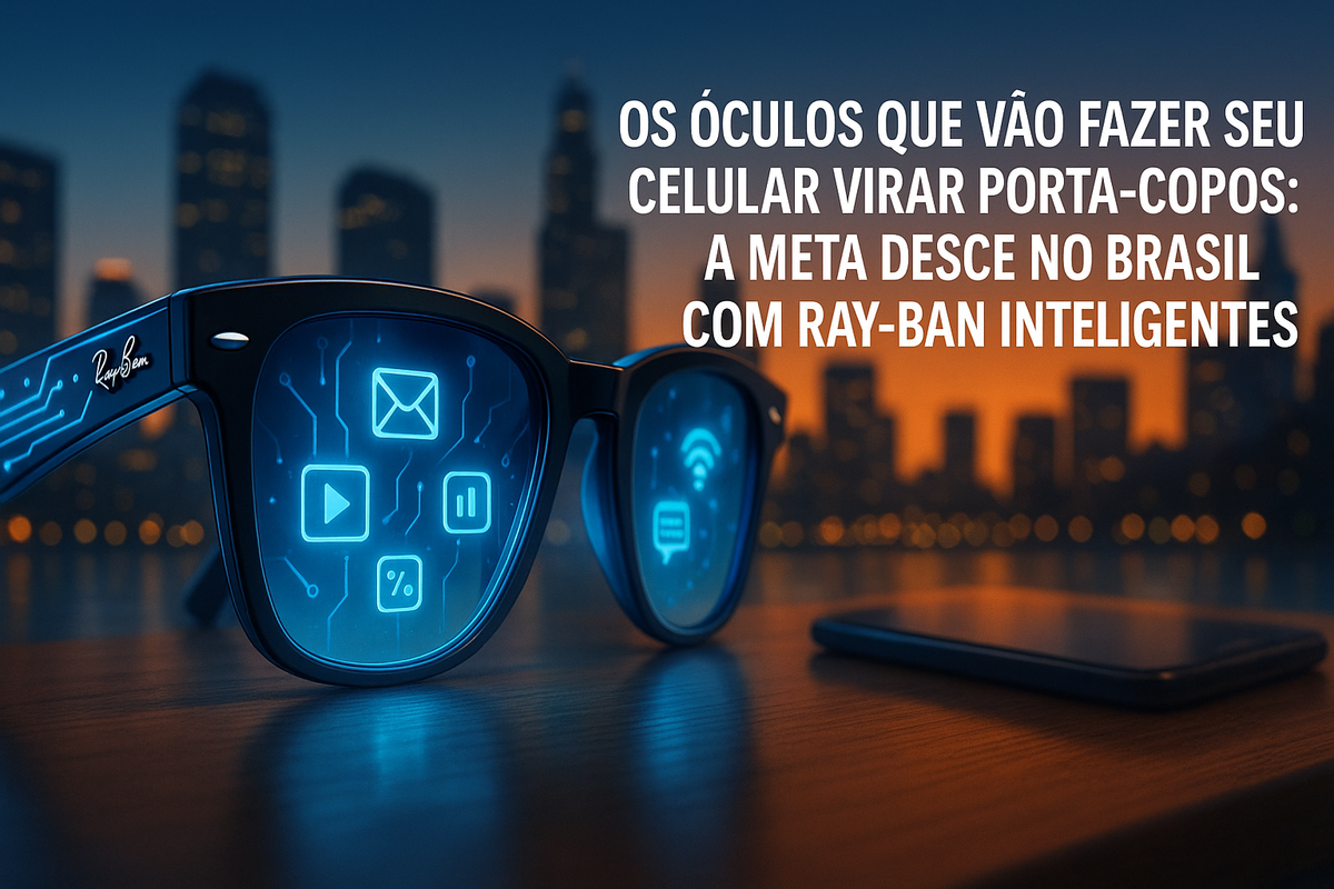 Os Óculos Que Vão Fazer Seu Celular Virar Porta-Copos: A Meta Desce no Brasil com Ray-Ban Inteligentes