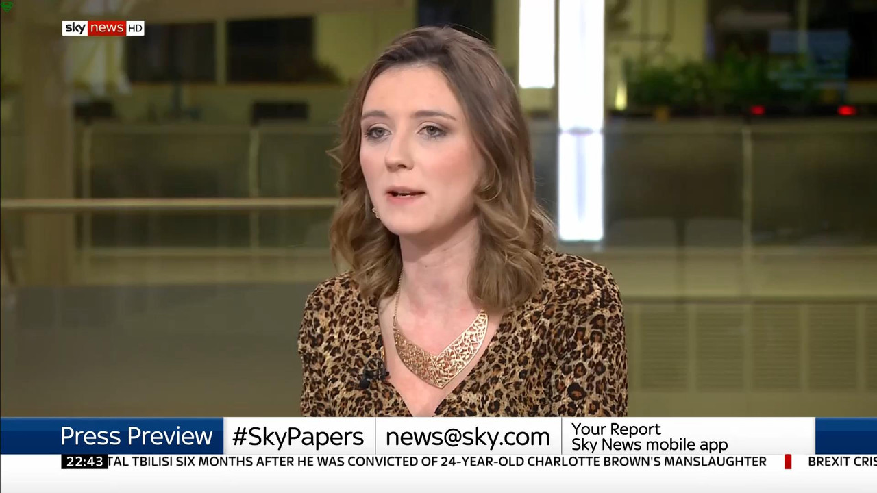24 January - 22.00.00 - Sky News At 10. Anna Botting with the ma