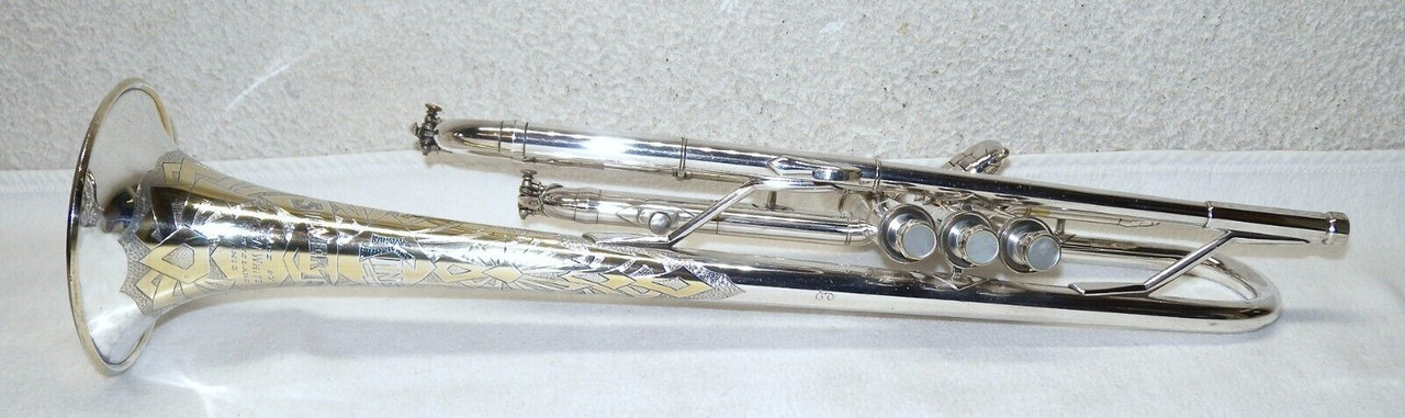 King 1937 Liberty Silvertone trumpet  sn 210902 (6)