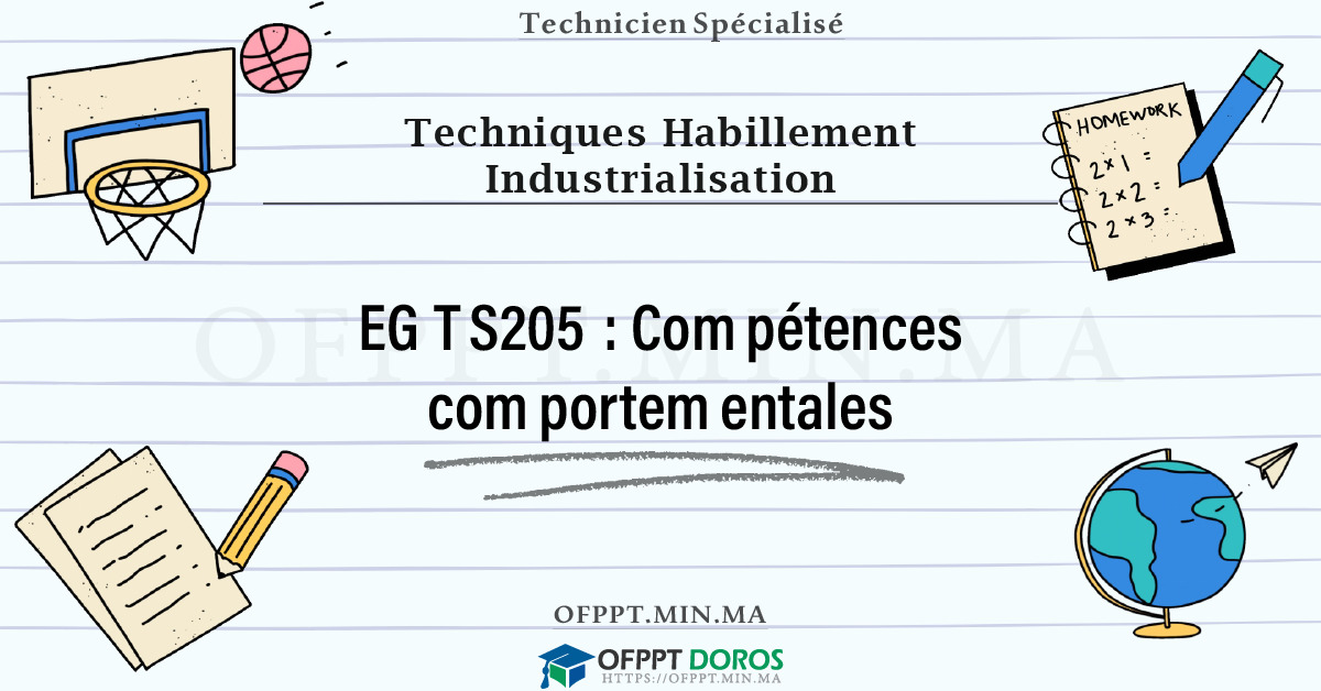 Sommaire détaillé du cours Compétences comportementales EGTS205 OFPPT - Structure du module