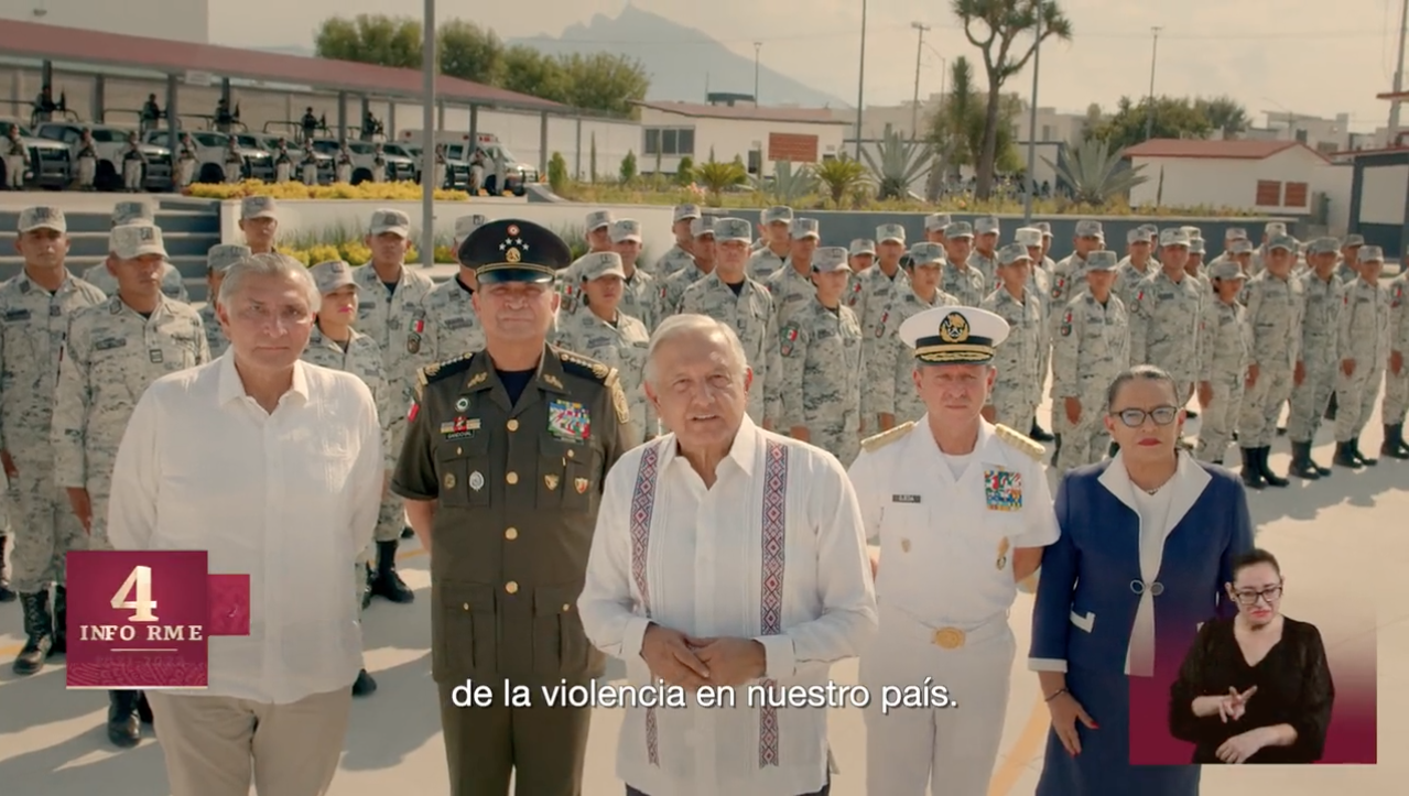 AMLO dice que la Guardia Nacional garantiza la seguridad pública