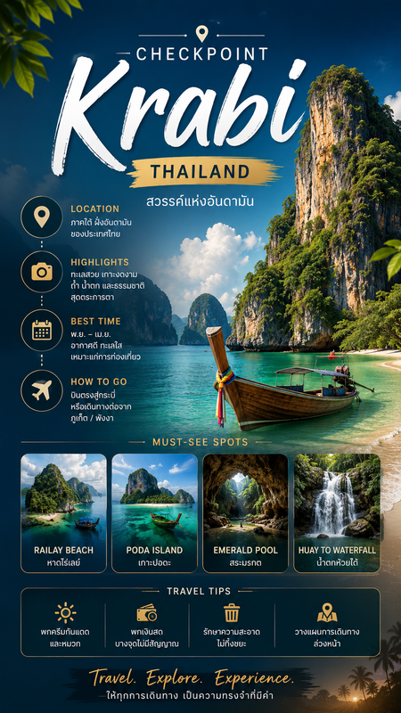 Thailand Province Checkpoint Poster Generator