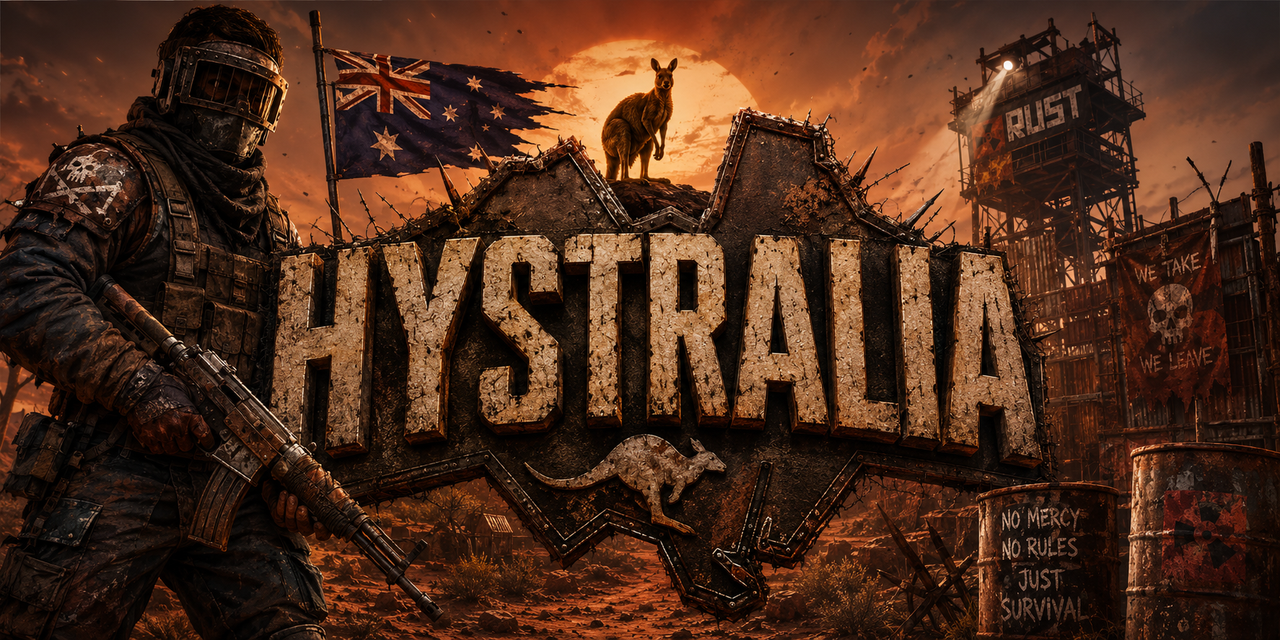 Баннер сервера [AU] Hystralia PvE | Free Resource Kits & Gear |