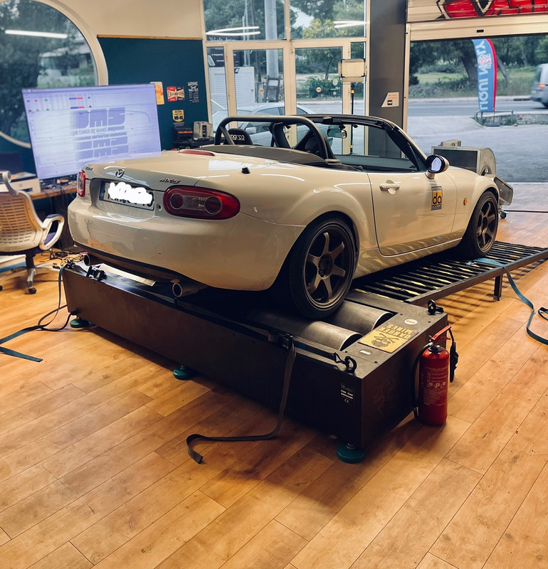 DMS Tuned MX5 2.5 swap dyno session
