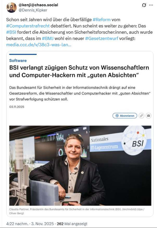 BSI fordert Modernisierung des Computerstrafrechts