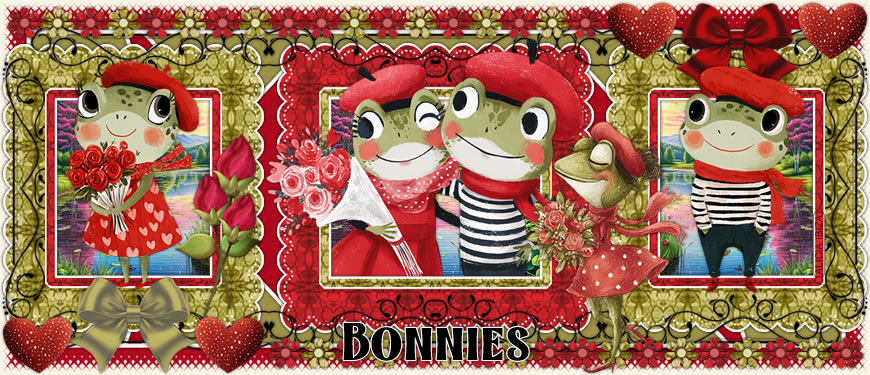 Frogs in Love bonnies