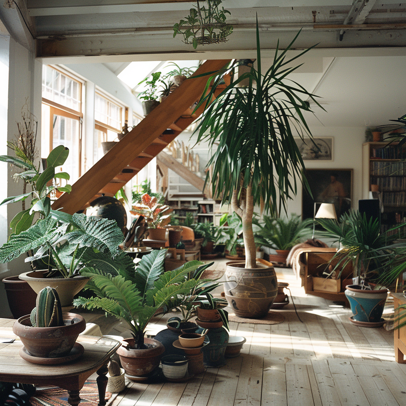 растения в офисе