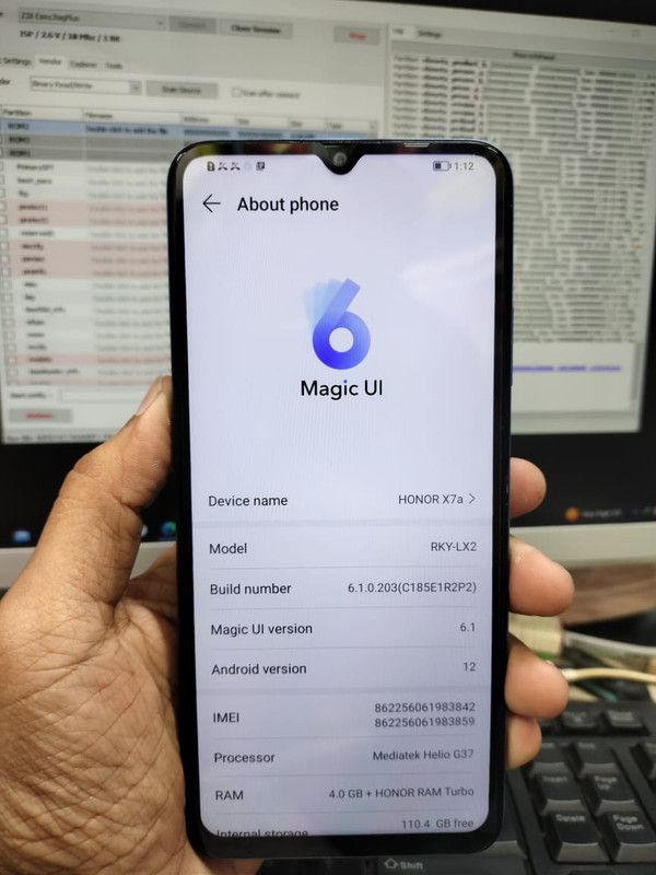 Honor X7a (RKY-LX2) FRP REMOVE DONE WITH EASY JTAG PLUS - GSM-Forum