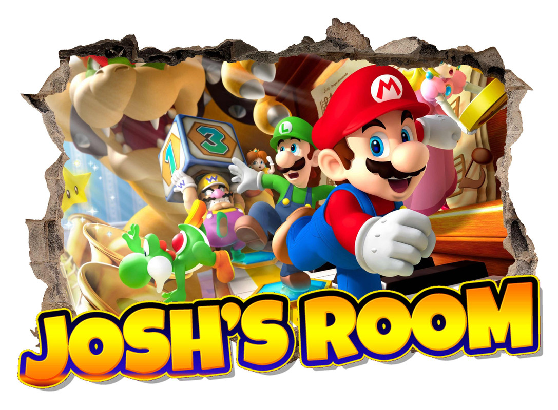 Personalised Any Name Super Mario Wall Decal 3D Art Sticker Vinyl Room