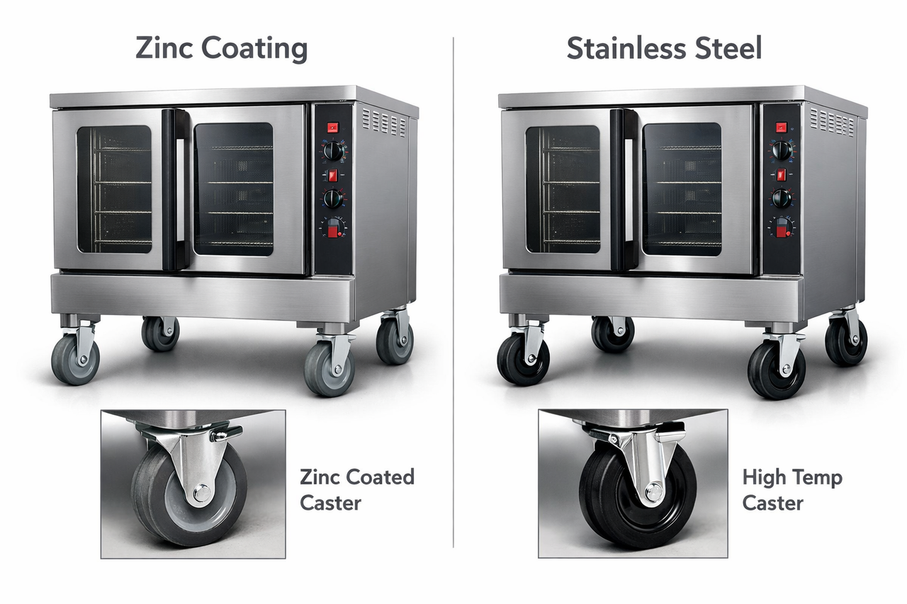 casters for bakery ovens visualization