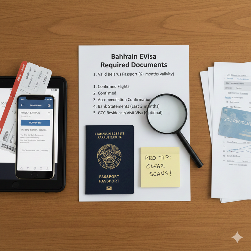 Complete Guide to the Bahrain eVisa for Belarus Citizens 4 Gemini Generated Image