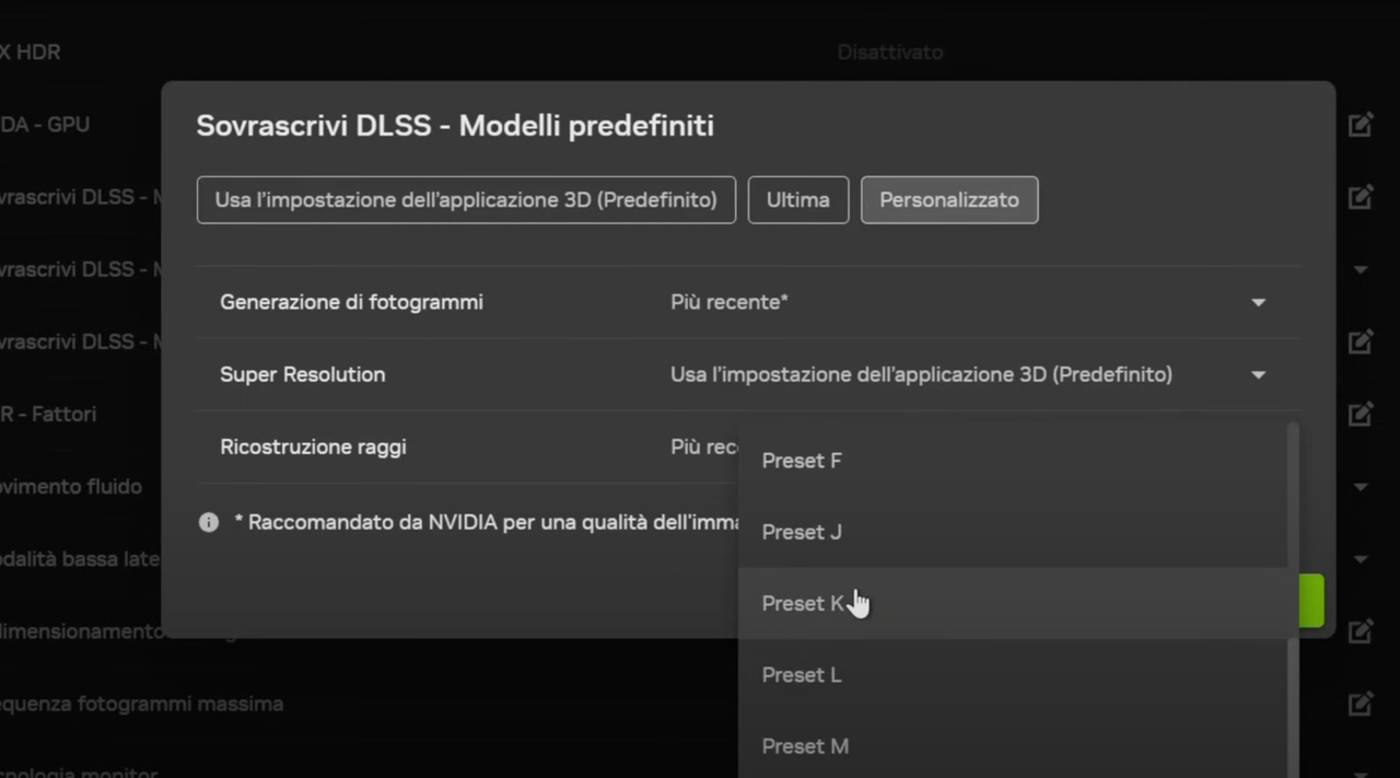 NVIDIA App - DLSS Overrides