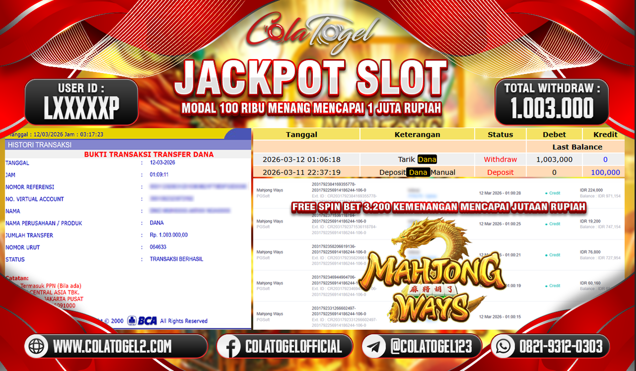 JACKPOT SLOT GACORR!!