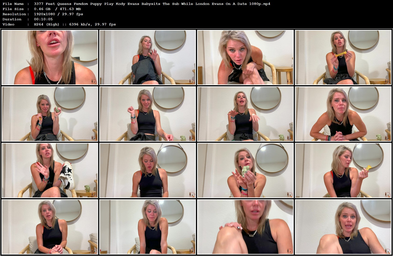 3377 Feet Queens Femdom Puppy Play Kody Evans Babysits The Sub While London Evans On A Date 1080p mp