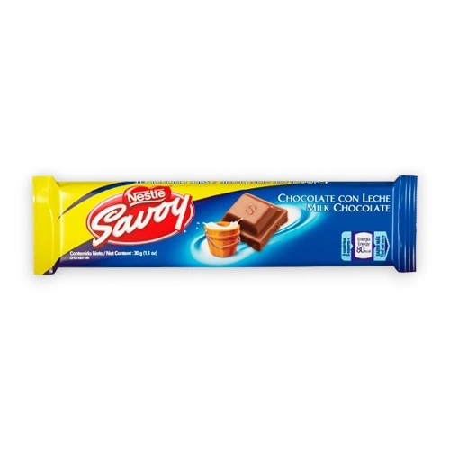 Nestle Savoy Chocolate Con Leche 30 Gr