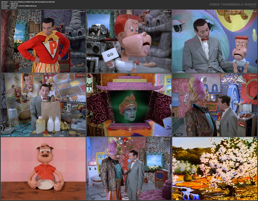 Pee-wee's Playhouse S04E04 Sick, Did Somebody Say Sick.mkv