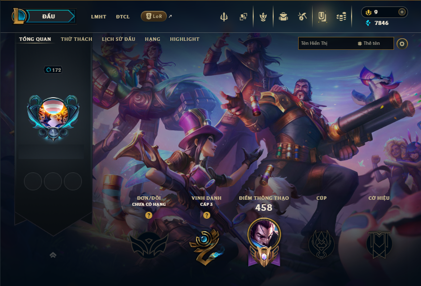 Acc LMHT # - Không Khung