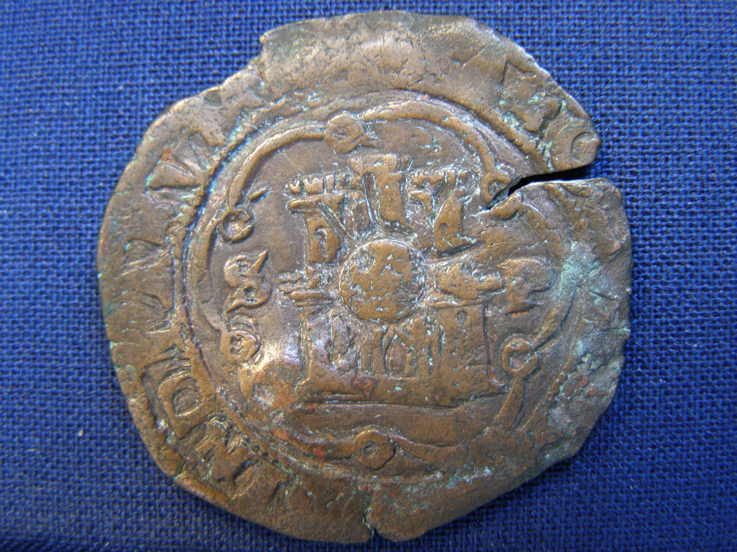 4 maravedis de Carlos I. Santo Domingo, 1542-1578 P2010022