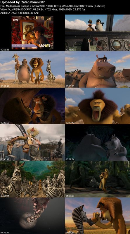 Madagascar Escape 2 Africa 2008 1080p BRRip x264 AC3-DiVERSiTY