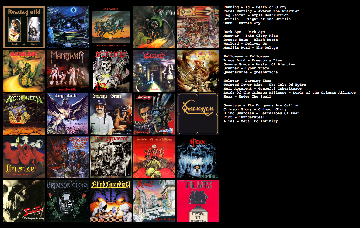 top 25 power metal