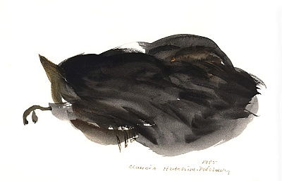 Claudia-Hutchins-Puechavy-Sleeping-Cat-1985-watercolour-Meister-Drucke-183161