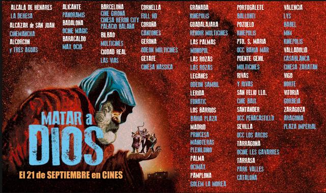 LA PELÍCULA ESPAÑOLA “MATAR A DIOS” SE ESTRENA HOY EN 49 CINES