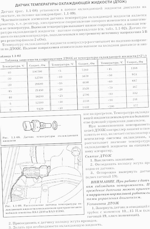 Как проверить исправность датчика температуры охлаждающей жидкости ...