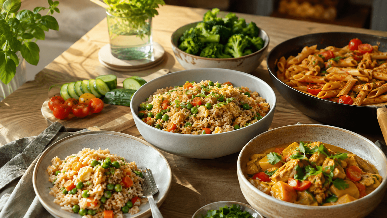Idées de repas pour la semaine : solo, couple, famille