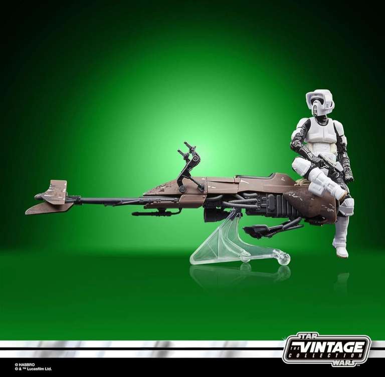 Amazon: STAR WARS The Vintage Collection Speeder Bike, Return of The Jedi 3.75-Inch Collectible Vehicle with Action Figure, 
