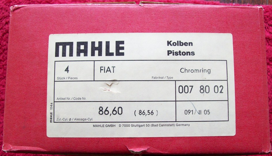 mahle 0780 pistons