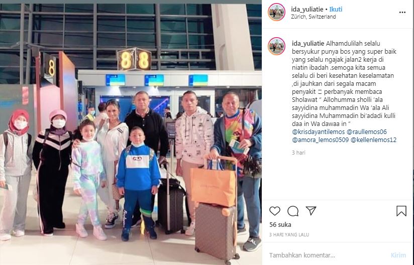 Unggahan pengasuh Amora, putri Krisdayanti saat diajak berlibur ke Eropa