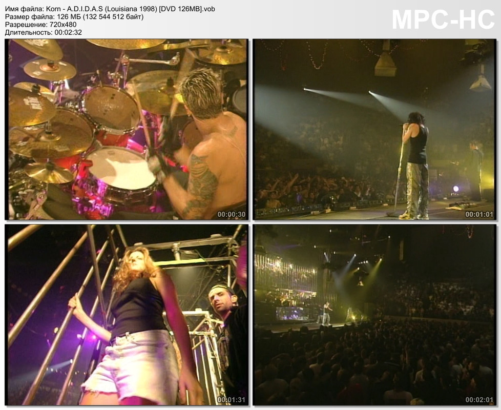Korn - A.D.I.D.A.S (Louisiana 1998) [DVD 126MB]