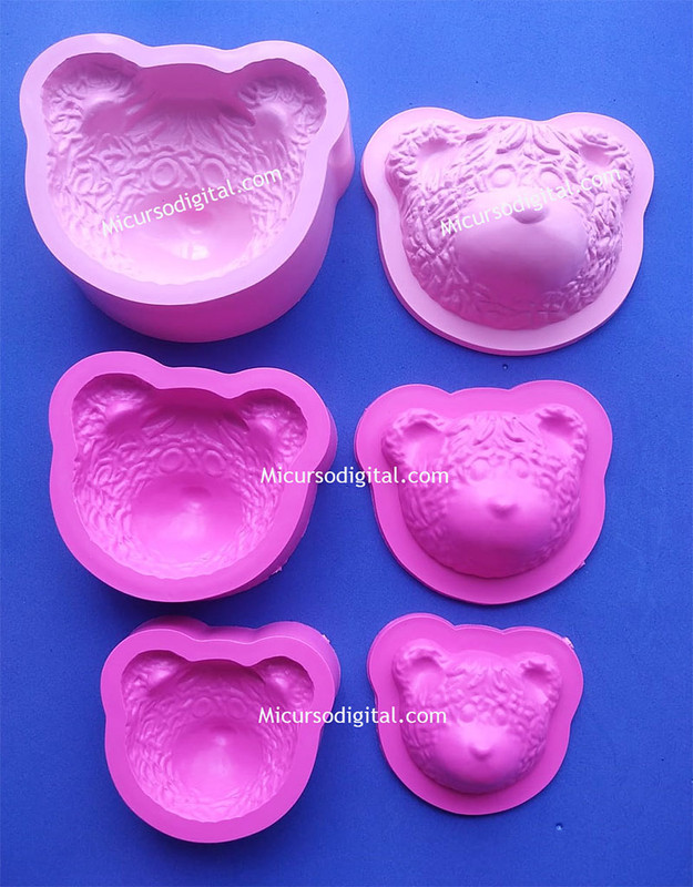 Set Molde para goma eva osos