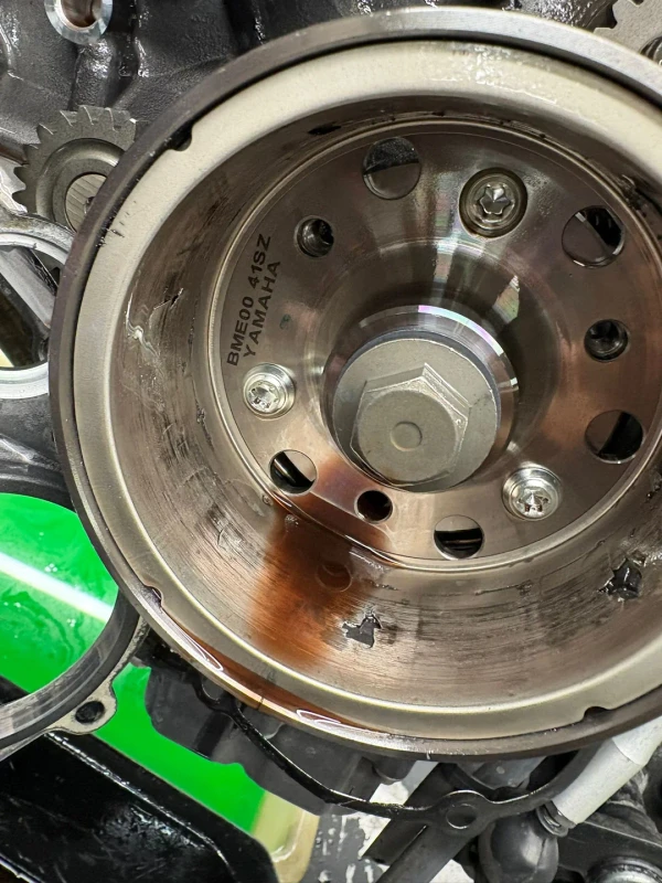 yamaha mt09sp gen4 stator destroyed and yamaha v0 tsrushl25j4h1