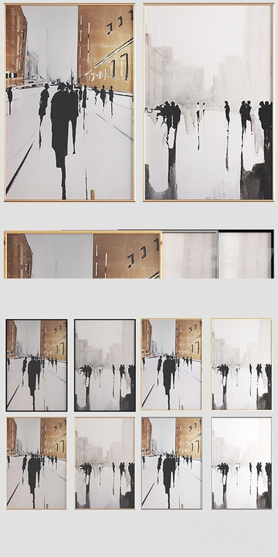 Canvas painting with frame 044