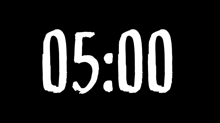 Aurora Transparent Background — 5-Minute Countdown without Background