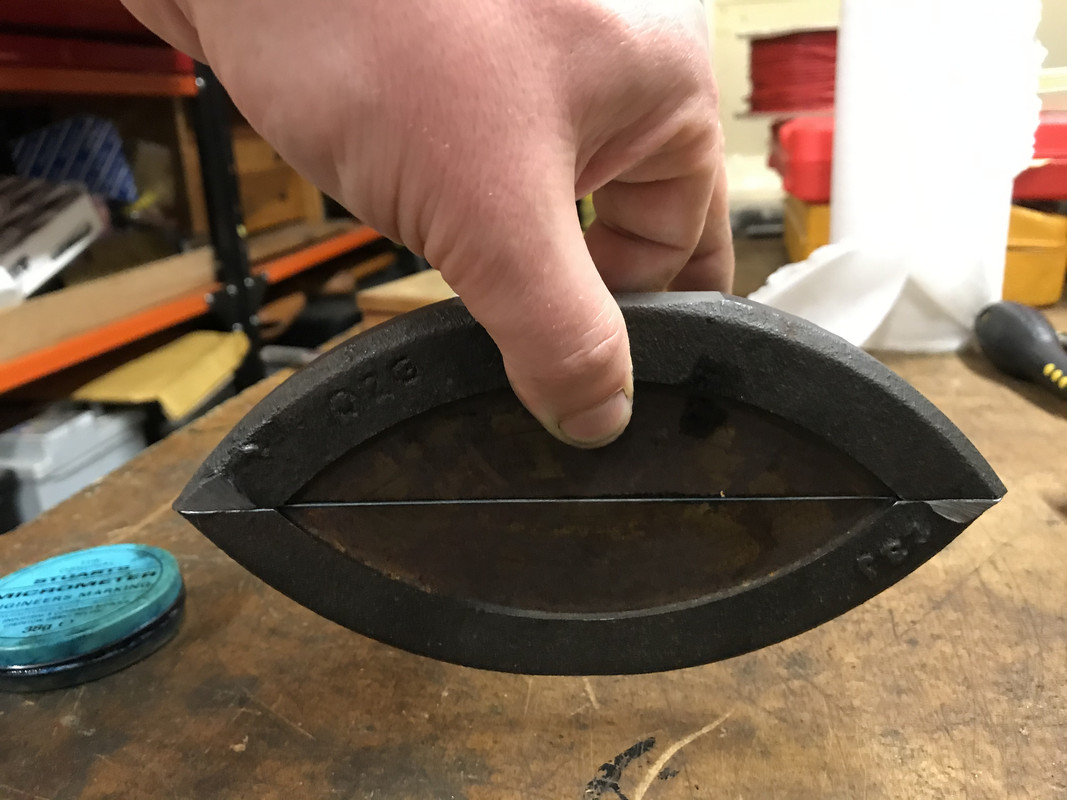 Grinding practice on scrap cast iron