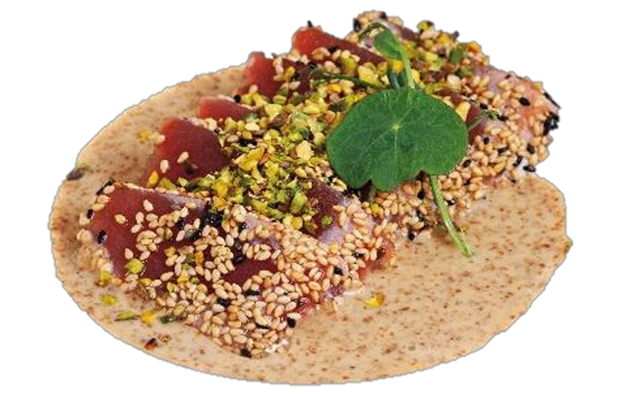 Tataki tonno in salsa sesamo