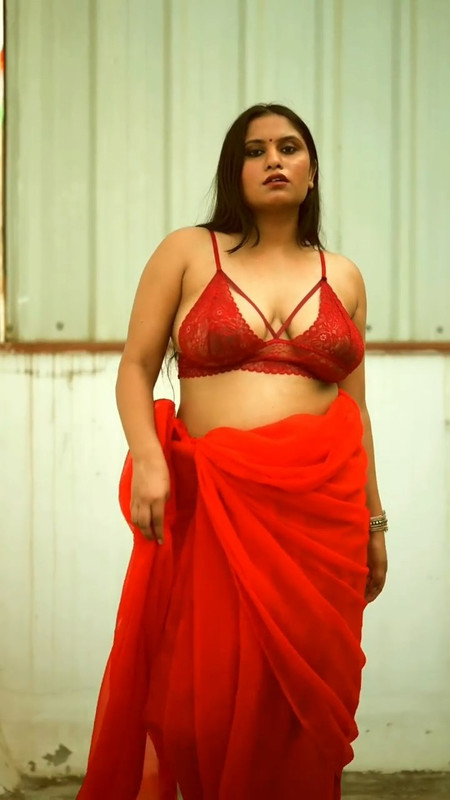 desi hot aunty black nipple through red bra and costume.mp4_snapshot_00.01.180