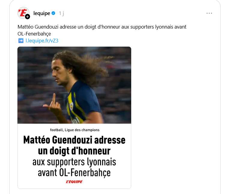 guendouzi doigt