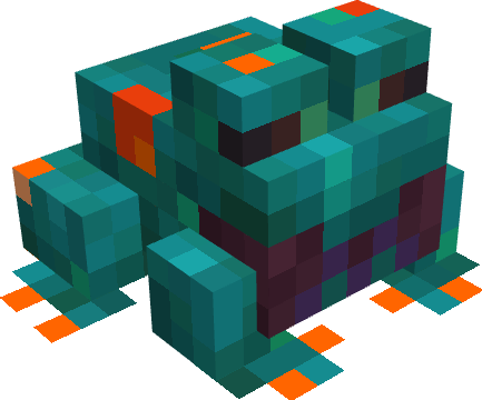 How To Draw A Minecraft Frog Eating A Magma Cube 