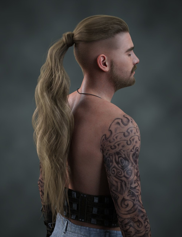 Garcia dForce Long Ponytail Set for Genesis 8, 8.1, and 9