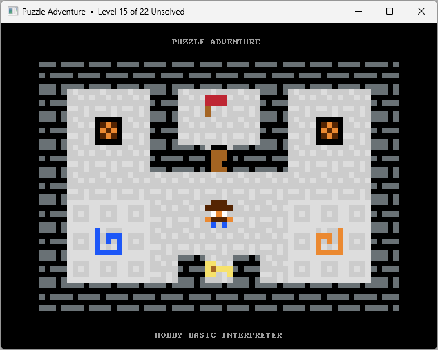 HOBBY BASIC PUZZLE ADVENTURE WINDOWS11 CONSOLE L15