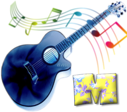 Guitarra Azul M