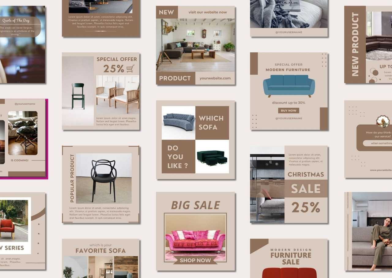 Furniture Social Media Templates
