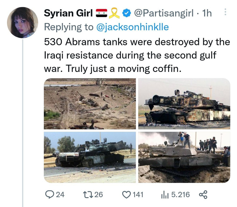 Abrams destroyed — Postimages